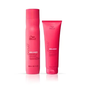Wella Professionals Invigo Brilliance Shampoo & Conditioner Set, Color Protection & Color Vibrancy for Fine/Normal Hair, Retail Sizes