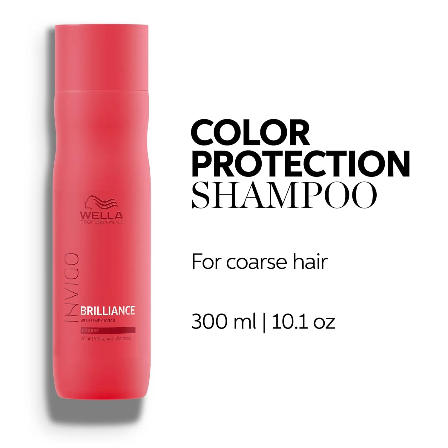 WELLA PROFESSIONALS Invigo Brilliance Shampoo for Coarse Colored Hair, Color Protection & Color Vibrancy