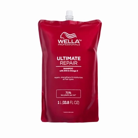 Wella Professionals ULTIMATE REPAIR Shampoo for Damaged Hair | Repairs, Strengthens, & Moisturizes with AHA & Omega-9 | For All Hair Types