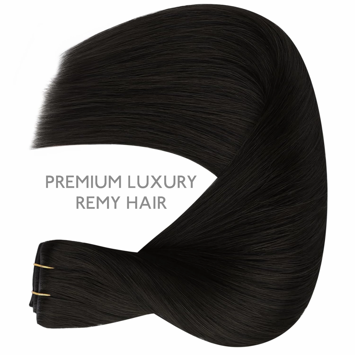 WENNALIFE Invisi Edge Clip in Hair Extensions Real Human Hair, 16 Inch 130g 7pcs Natural Black Seamless Clip in Extensions Remy Hair Clip Ins Invisible Skin Weft Straight Extensiones De Cabello Hmano