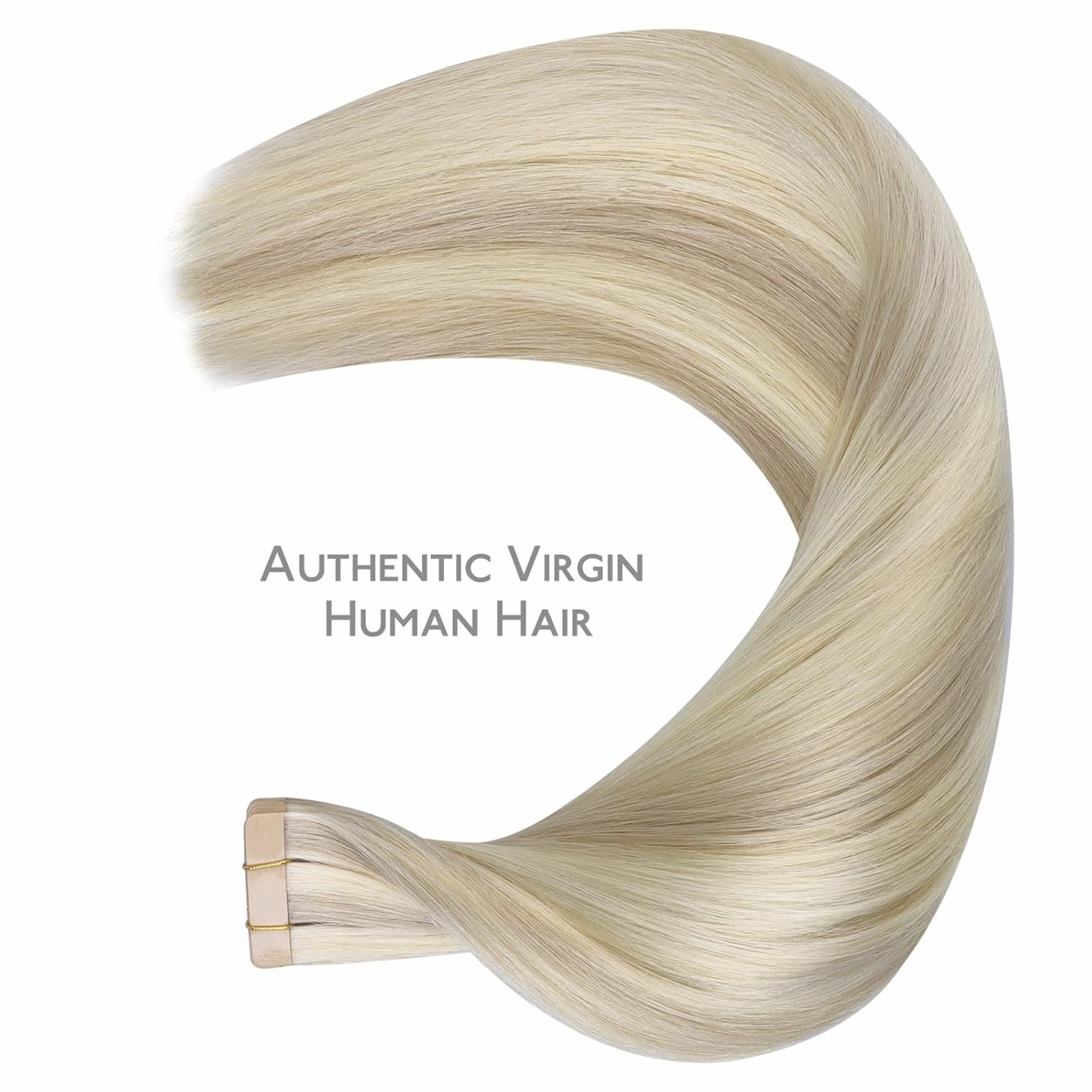 Wennalife Tape in Hair Extensions Human Hair Ash Blonde Highlighted Platinum Blonde Tape in Extensions, 10pcs 20g 10 inch Remy Invisible Tape Ins Straight Soft Real Human Hair Tape in Extensions