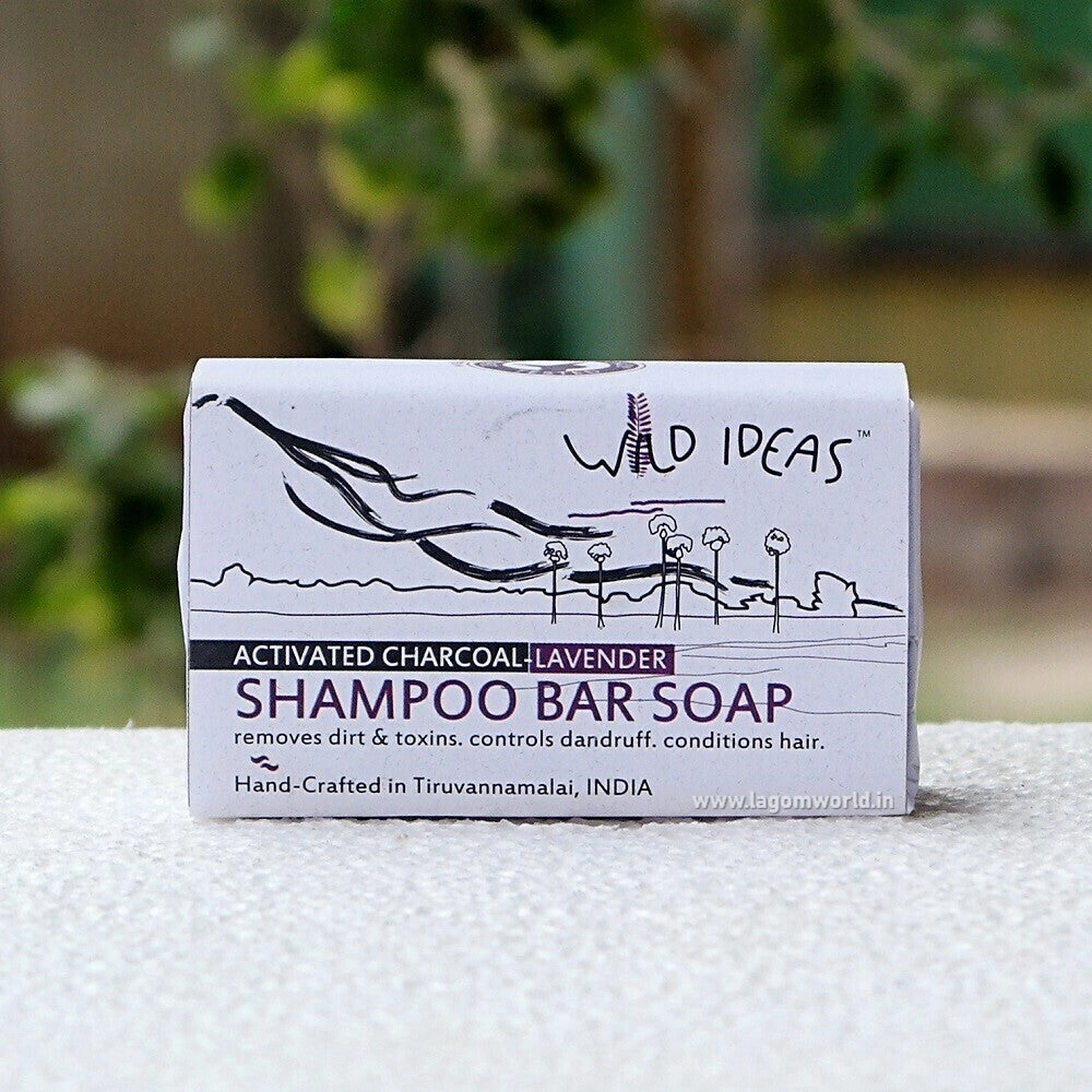 Wild Ideas Natural (100%) Shampoo Bar _ Charcoal/Lavender