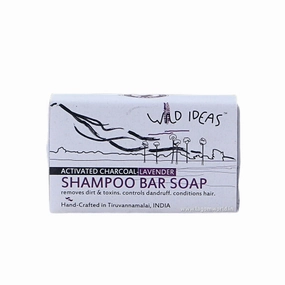Wild Ideas Natural (100%) Shampoo Bar _ Charcoal/Lavender