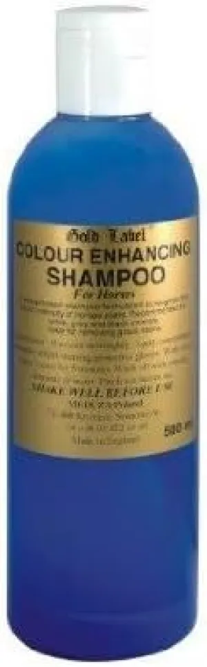 William Hunter Equestrian Gold Label Colour Enhancing Shampoo, 500ml - Intensifies the colour of horses coats by
