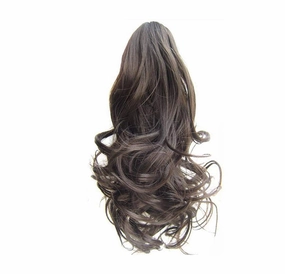 Women's Curly Claw Short Ponytail Blonde Brown Synthetic Wave Hair Little Ponytails 90G/Piece #8 16inches