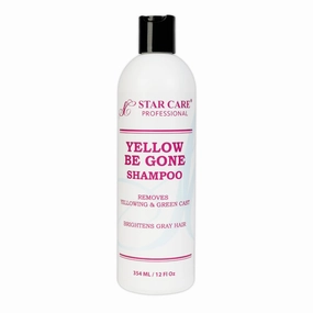 Yellow Be Gone Purple Shampoo 12oz/354ml (1 Pack) Purple Hair Mask Brassiness Neutralizer for Bleached, Blonde, Gray & Highlighted Hair, Restores Shine & Cool Tones
