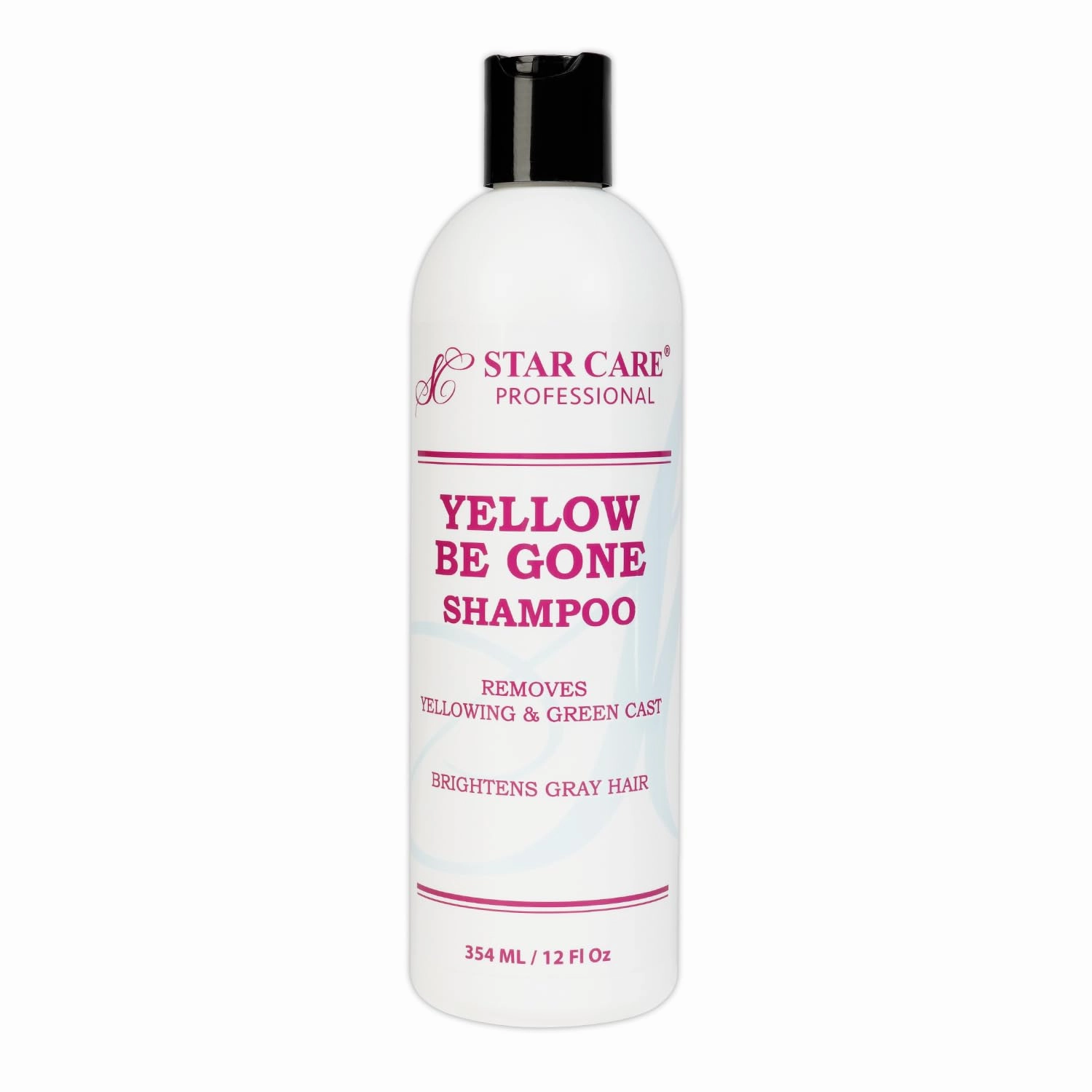 Yellow Be Gone Purple Shampoo 12oz/354ml (1 Pack) Purple Hair Mask Brassiness Neutralizer for Bleached, Blonde, Gray & Highlighted Hair, Restores Shine & Cool Tones