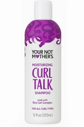 Your Not Mother's Curl Talk Bonding Shampoo 12 oz- pack of 1 | Curl Defining, Frizz Control, Sulfate-Free Cleanser | Curly Hair Products for Women | Curl Talk Shampoo for Wavy