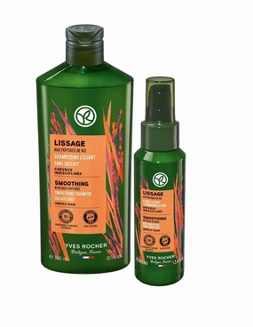 Yves Rocher Shampoo and Hair Spray Set Nourishing & Restoring Jojoba Oil Deep Hydration & Repair – Silicone-Free - 300 ml / 10.1 fl oz 100 ml./3.3 fl.oz.