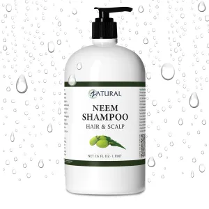 Zatural - Naked Neem - Neem Shampoo, Natural Soothing Scalp Shampoo (16oz)