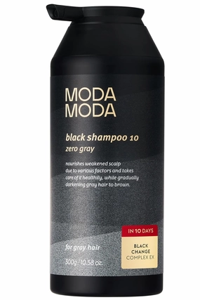 Zero Gray Black Hair Shampoo (10.58 Oz) | Natural Darkening Color for Hair & Scalp | Age-Defying, Volumizing Formula that Reduces Hair Breakage