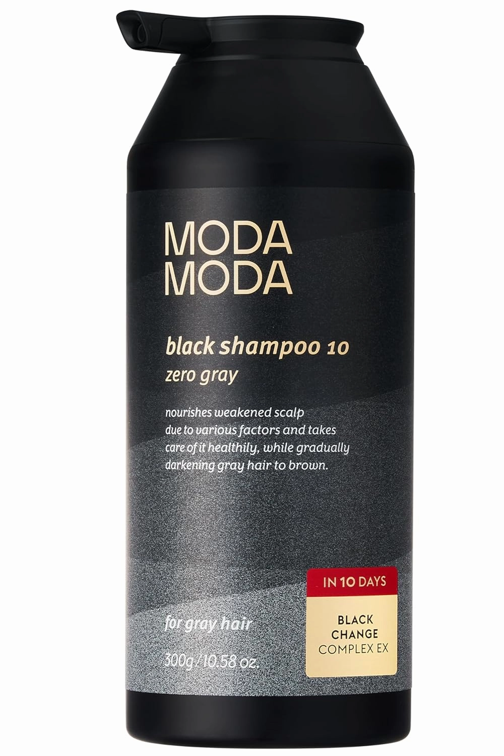 Zero Gray Black Hair Shampoo (10.58 Oz) | Natural Darkening Color for Hair & Scalp | Age-Defying, Volumizing Formula that Reduces Hair Breakage