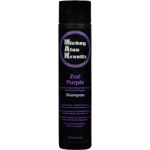 Zoe Purple Color toning, vitamin hair growth shampoo with Biotin and natural DHT blockers to help stop hair loss and faster hair growth. For all blonde hair, Non Comedogenic (purple shampoo)